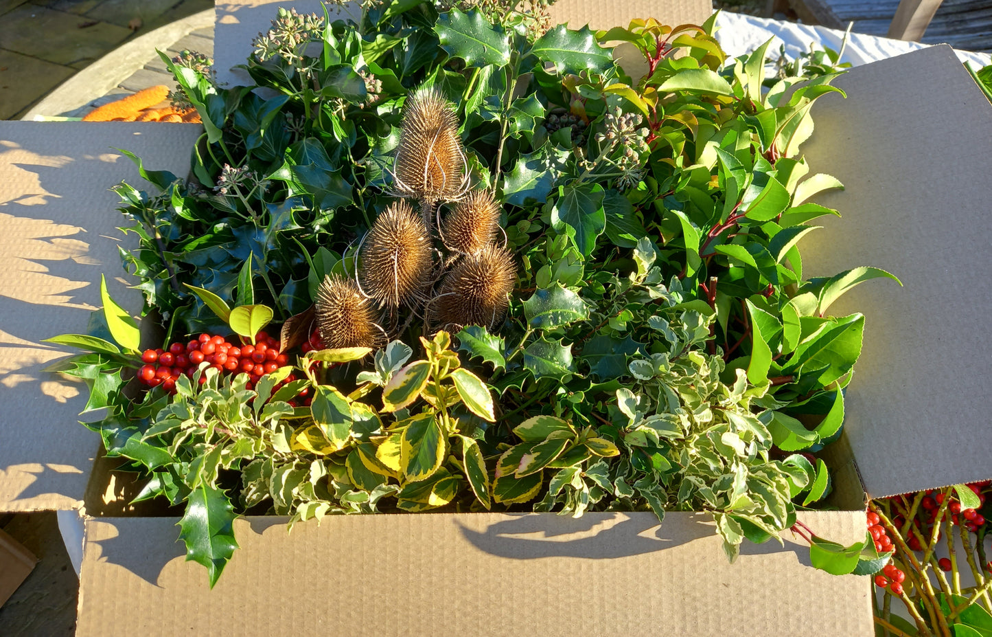 Christmas foliage, box full