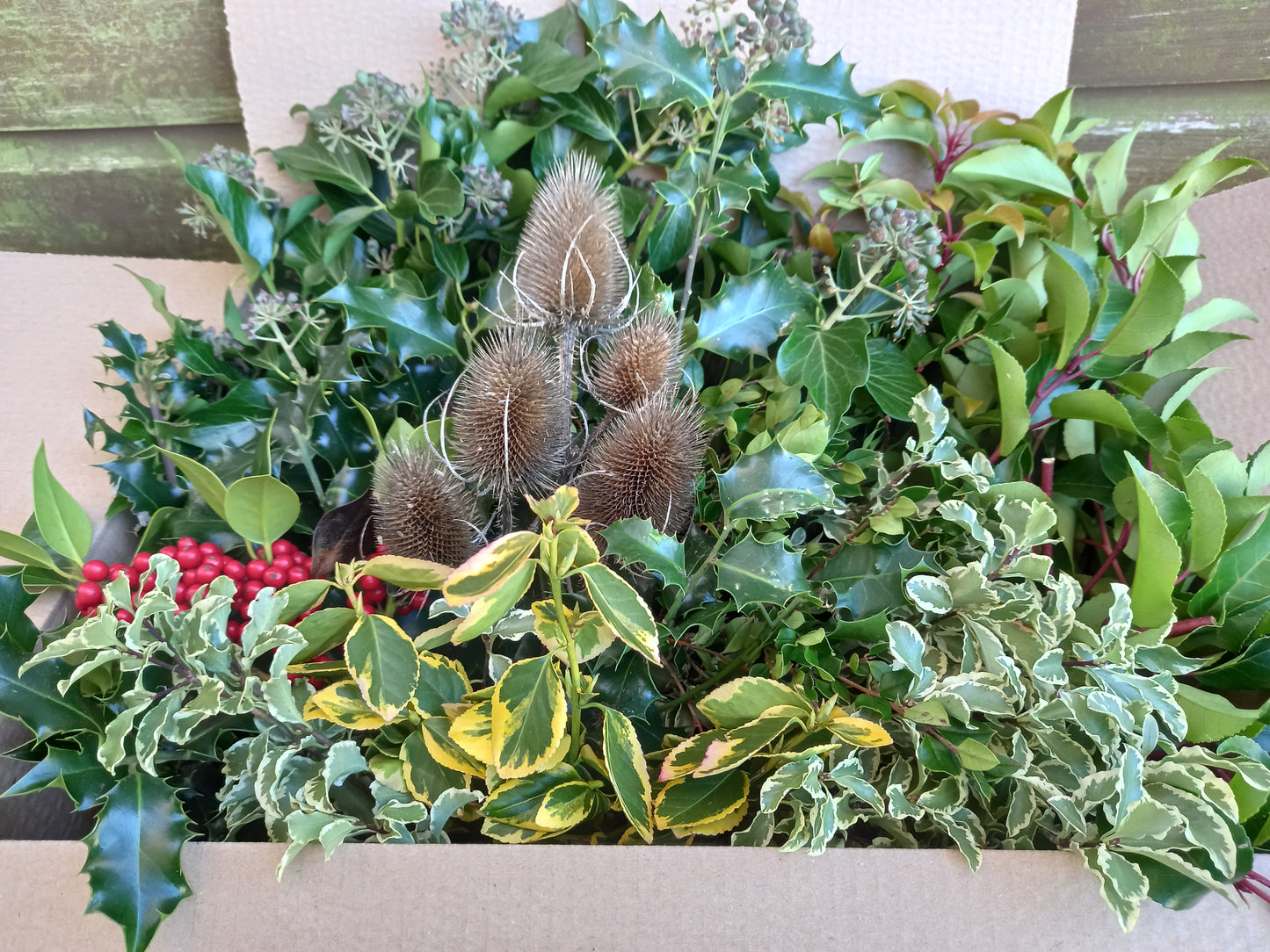 Christmas foliage, box full