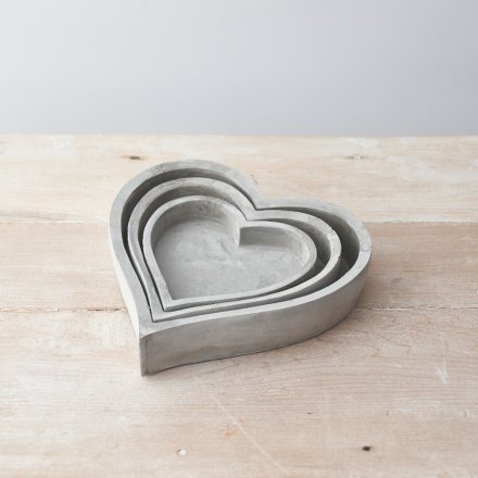 Heart Cement Tray - 14cm or 23cm