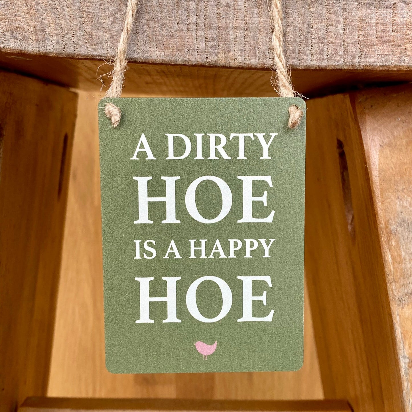 Little "Hoe" Metal Sign
