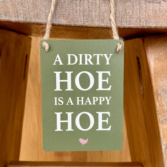 Little "Hoe" Metal Sign