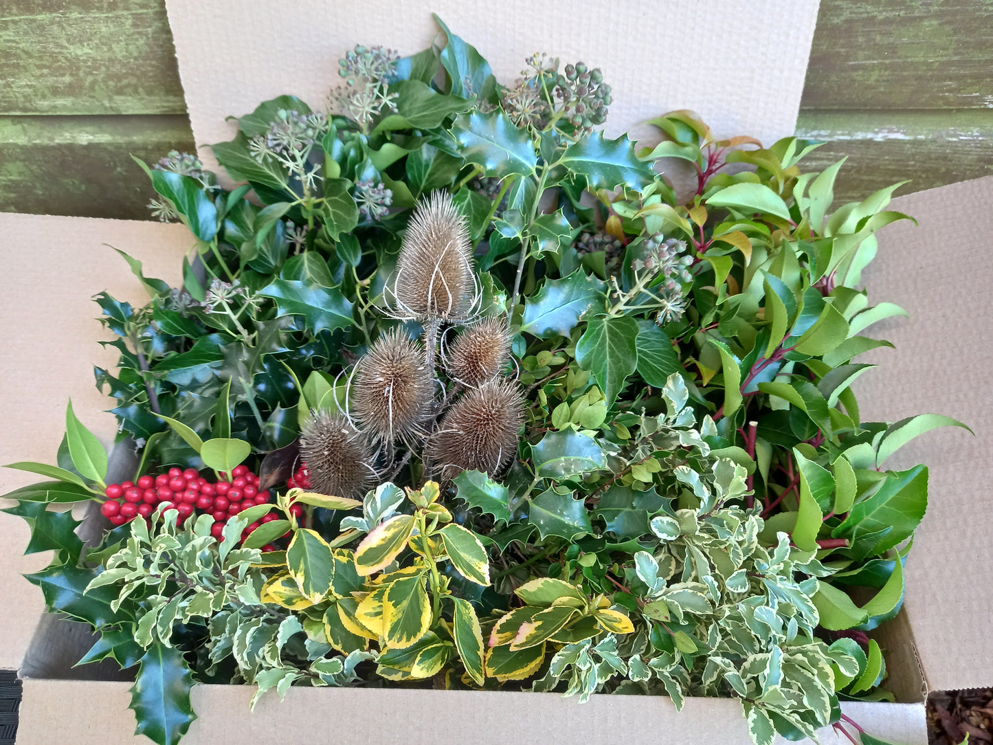 Christmas foliage, box full