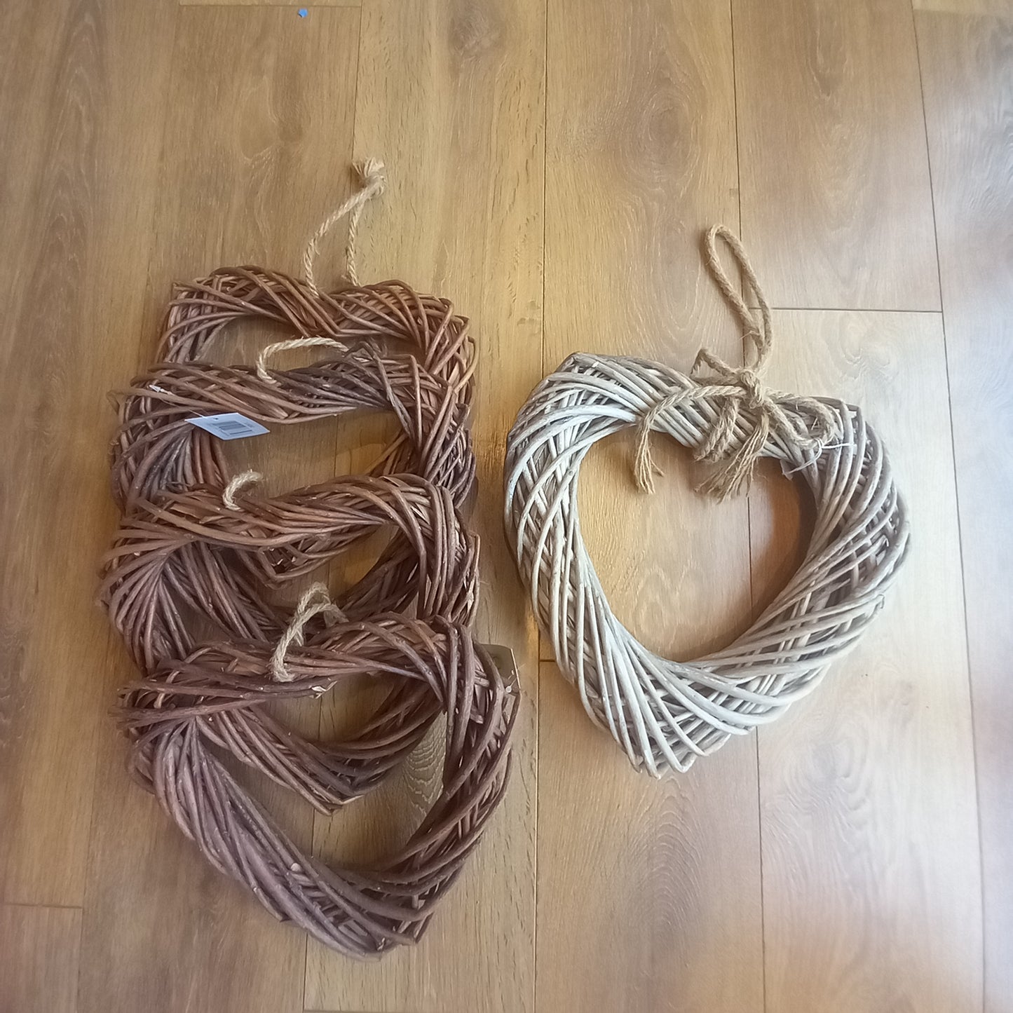 Natural Willow Heart 30cm