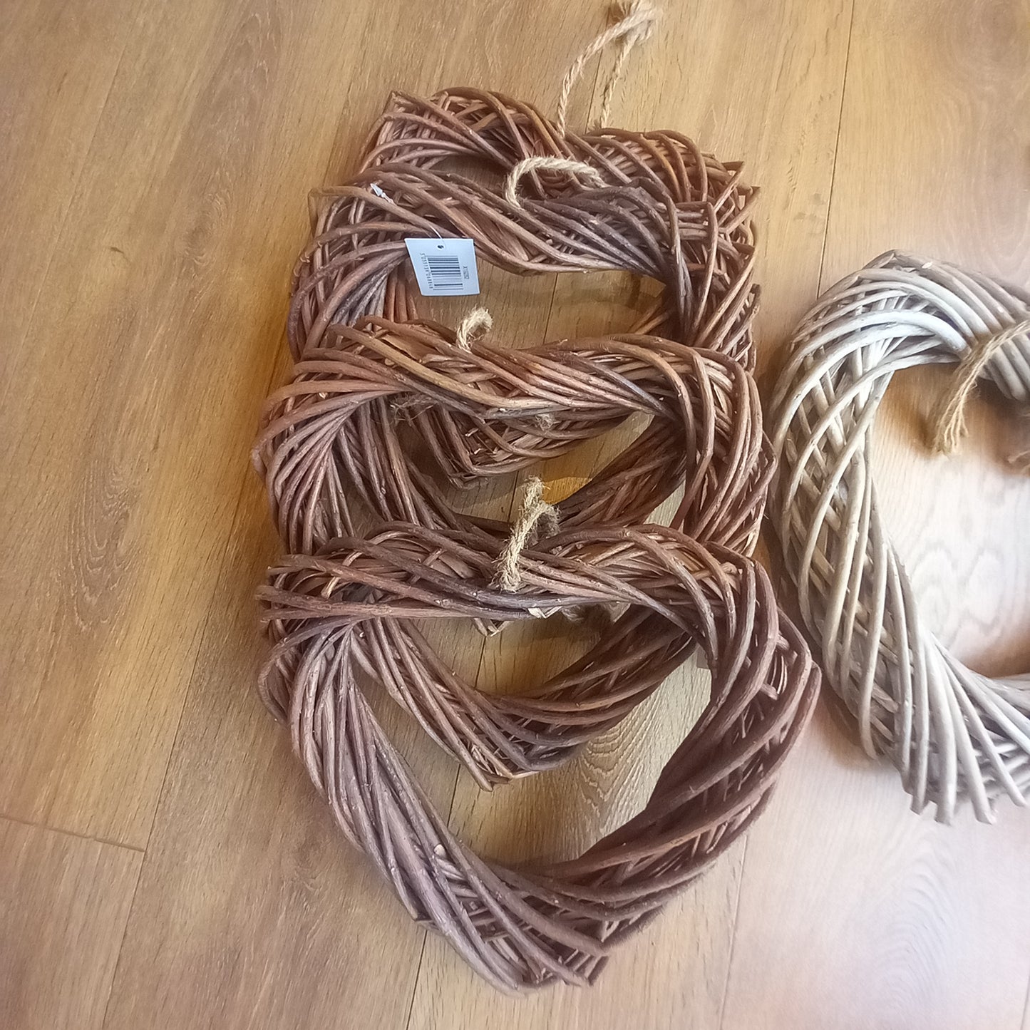 Natural Willow Heart 30cm