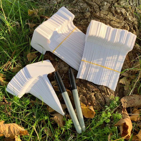 200 Garden Pot Plant Labels With Marker Pens