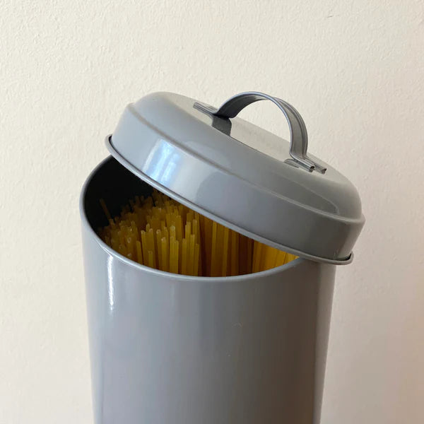 Pasta Storage Tin In French Grey