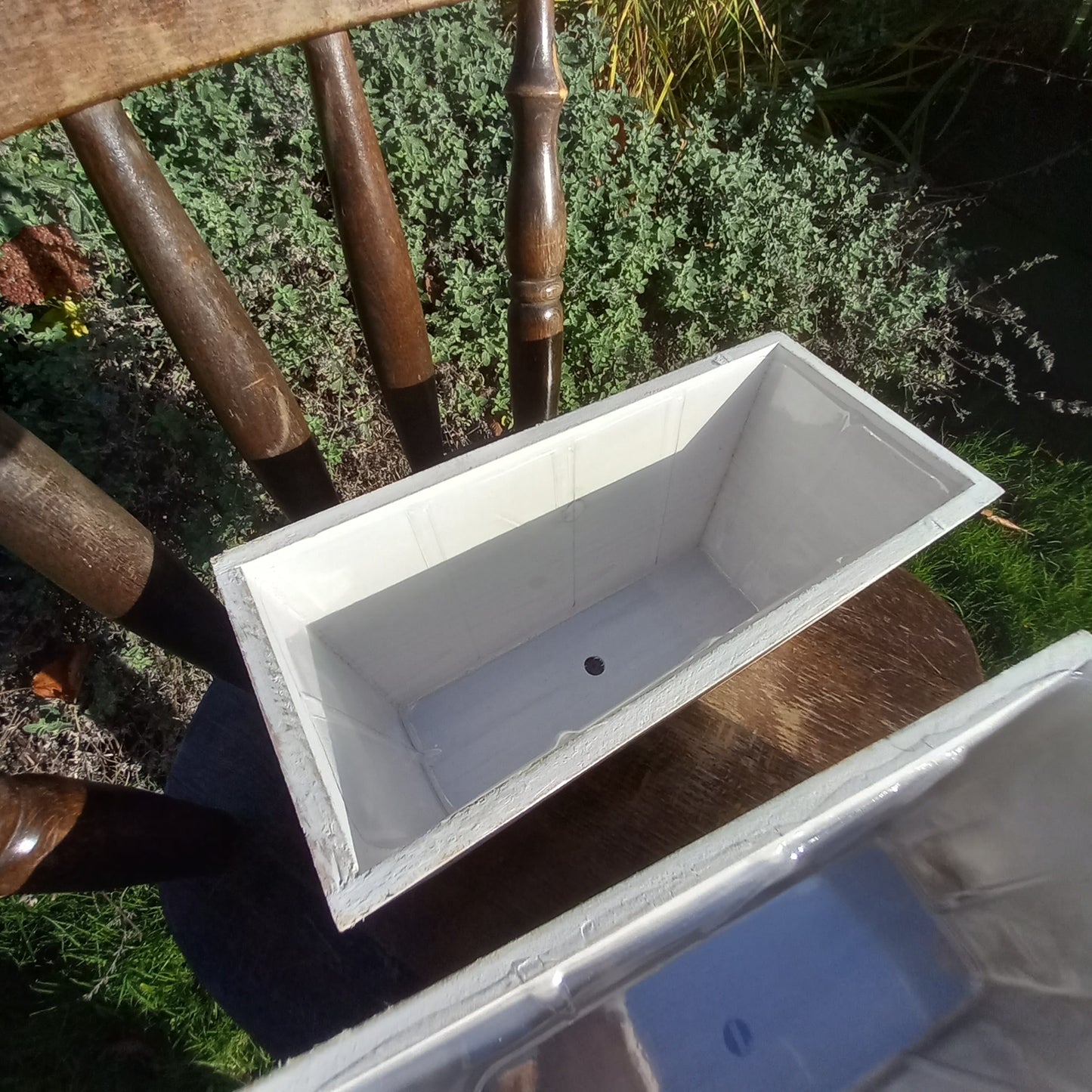 Wooden Trough Christmas Scene