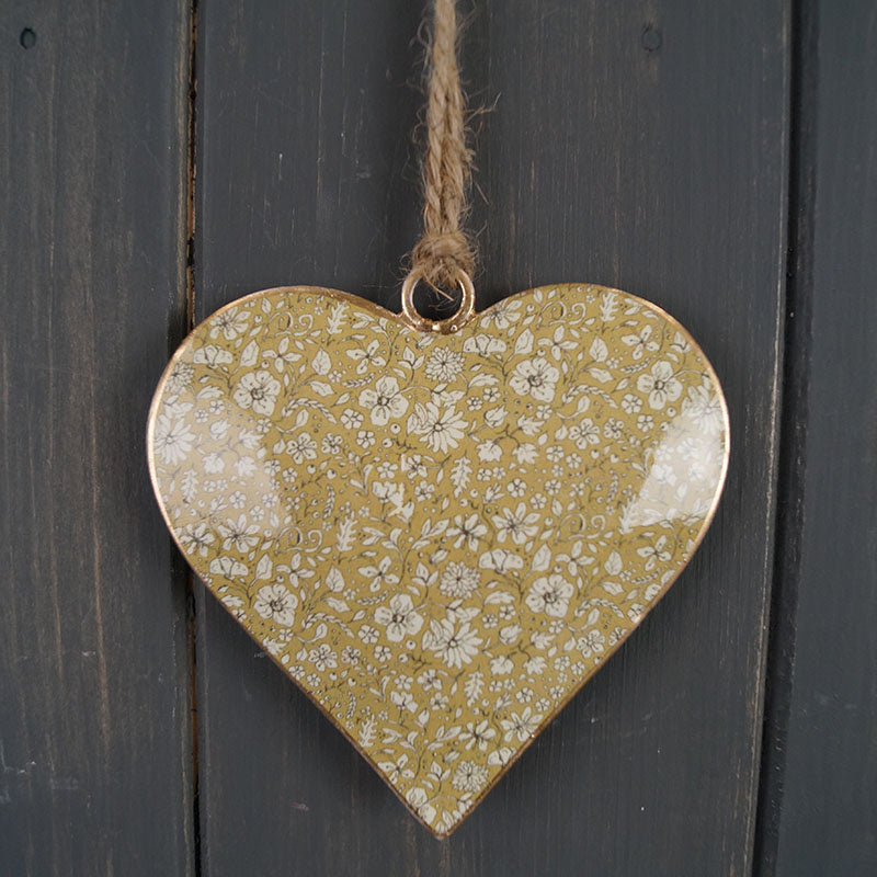 Hanging Metal Decorations - Green Heart or Pink Butterfly – Park Farm ...