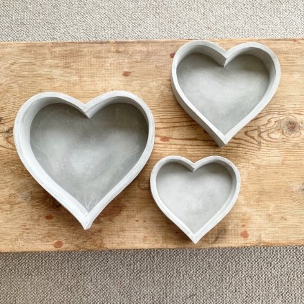 Heart Cement Tray - 14cm or 23cm