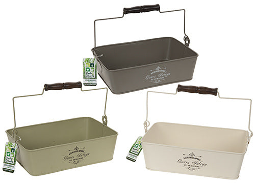 Vintage Country Potting Trays - Cream, Green or Grey
